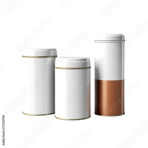 white tin can. Canned metal packaging. Metal container for food products. on Isolated transparent background png. generated with AI
