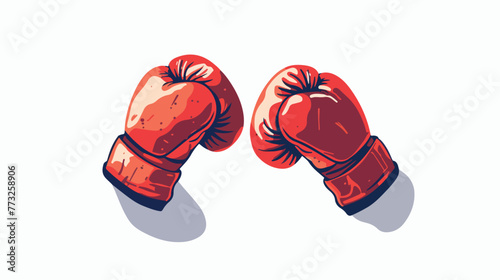 Get hold of this boxing time flat flat vector isolated