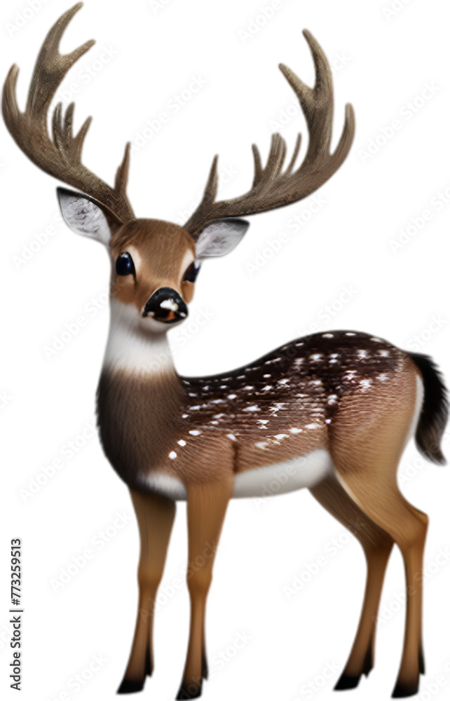 Close-up of a cute cartoon Marsh Deer Icon. Close-up of a cute cartoon Marsh Deer Icon.