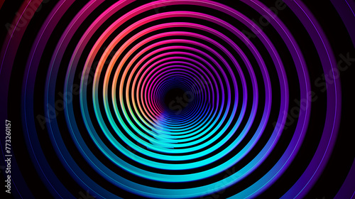 Abstract spiral concentric circle pattern