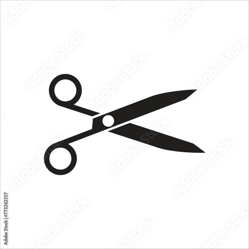 scissor vector icon line template new