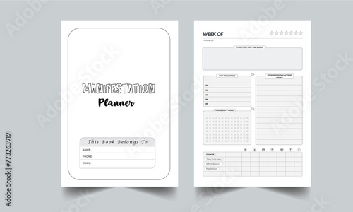 Manifestation Planner Template 