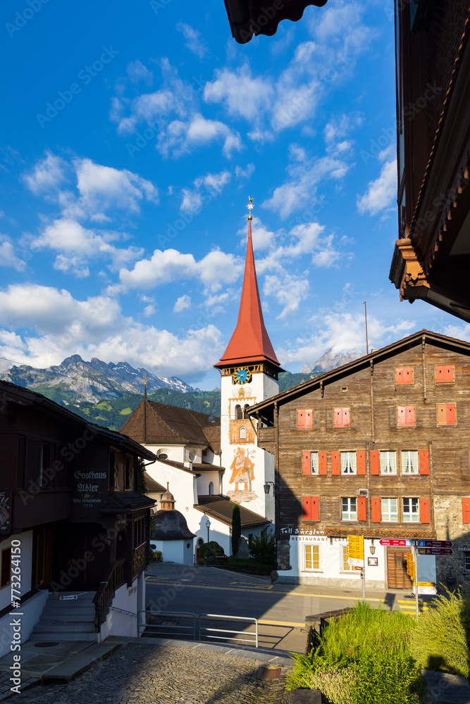Obraz premium Catholic Parish Church of St. Peter and Paul, Burglen near Altdorf, Switzerland