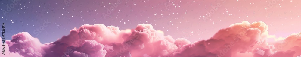 Star-Filled Sky With Clouds Star-Filled Sky With Clouds