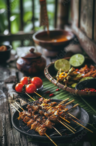 Rustic Asian Street Food Feast