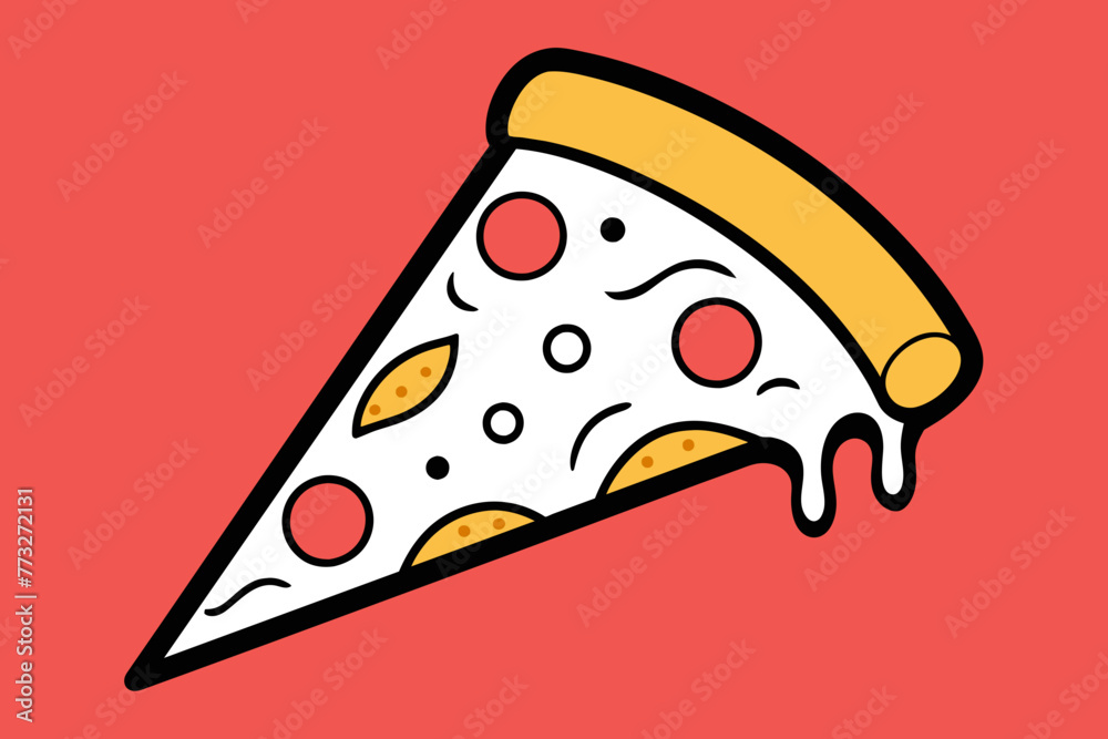 Pizza Slice Illustration Pizza Slice Illustration