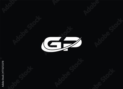 GP Initial Logo Design And Letter Logo Design