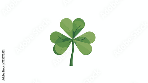 Isolated clover icon. Good luck symbol  Vector flat