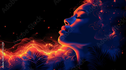 a vector art illustration, life is a dream from which we all must wake,generative ai