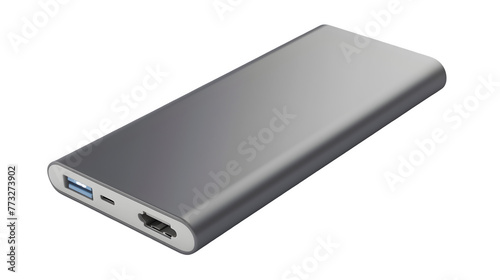 PowerVault: Portable Power Bank for On-the-Go Charging isolated on white, transparent background, hand-edited generative AI