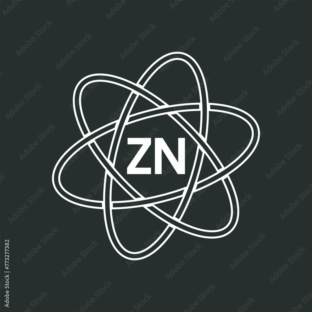 ZN letter logo design on white background. ZN logo. ZN creative initials letter Monogram logo icon concept. ZN letter design ZN letter logo design on white background. ZN logo. ZN creative initials letter Monogram logo icon concept. ZN letter design
