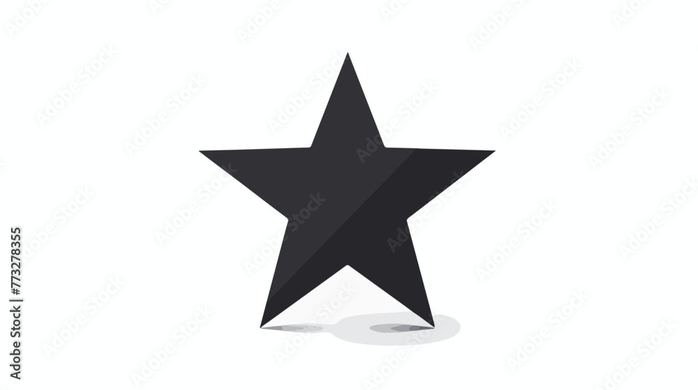 Vector star icon. black rating or favorite symbol wit - obrazy, fototapety, plakaty 