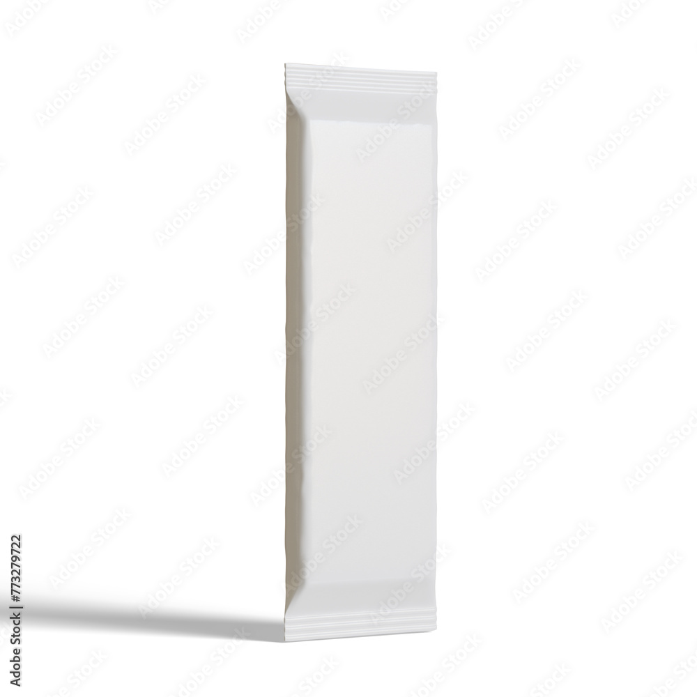 Snack bar package white color on white background Snack bar package white color on white background