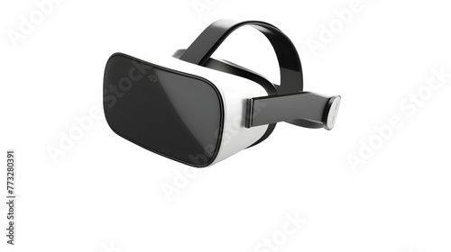 VR Headset PNG: Immersive Virtual Reality Device Isolated on White | Transparent Background | Hand Edited Generative AI