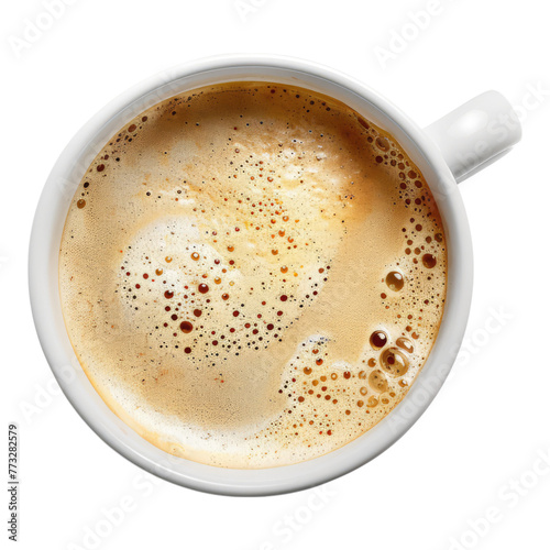 Cup of coffee isolated on transparent background