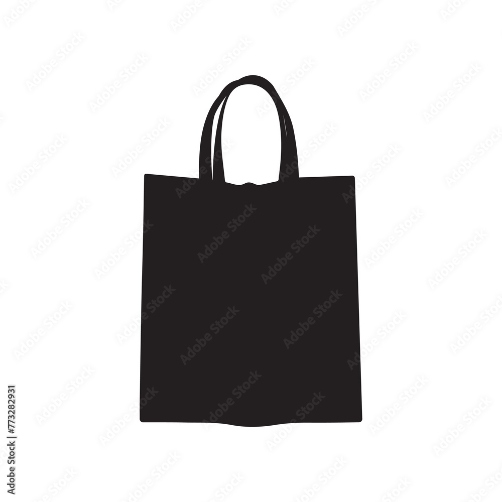 Shop bag black icon box pack vector design. Shop bag black icon box pack vector design.