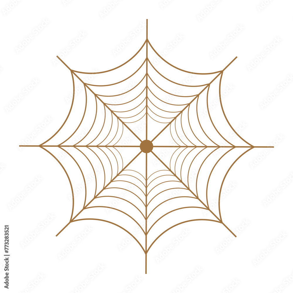 Spider net pattern line icon vector design.