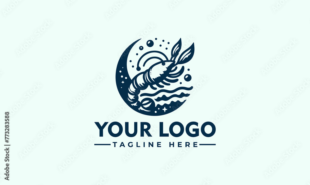 Seafood Logo Vector Best quality Seafood logo. Shrimp and crab, oysters, fish steaks and salmon caviar, octopus and mussels. For Branding