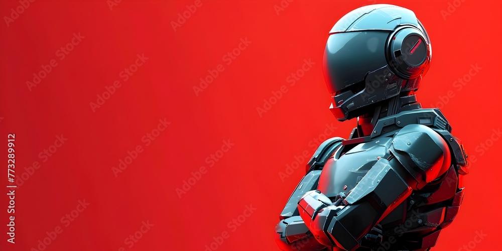 Armored Business Suit Character Ready for High Stakes Negotiations in the Digital Corporate Battleground Armored Business Suit Character Ready for High Stakes Negotiations in the Digital Corporate Battleground