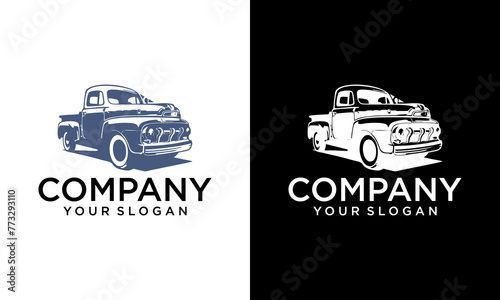 American Muscle Car Logo Design.This logo is suitable for vintage, old style or classic car garage, shops, repair. Also for car restoration, repair and racing.