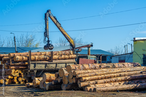 Efficiently unload logs at the sawmill. Optimize your wood receiving and processing process. Increase productivity and reduce downtime with a well-designed unloading system.