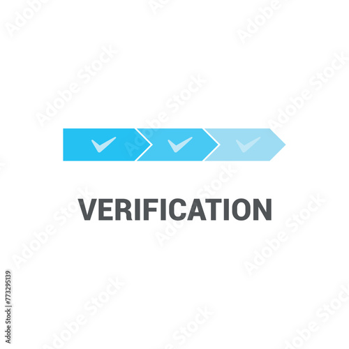 Assessment chain tick design vector, stepwise assessment, ferrication.