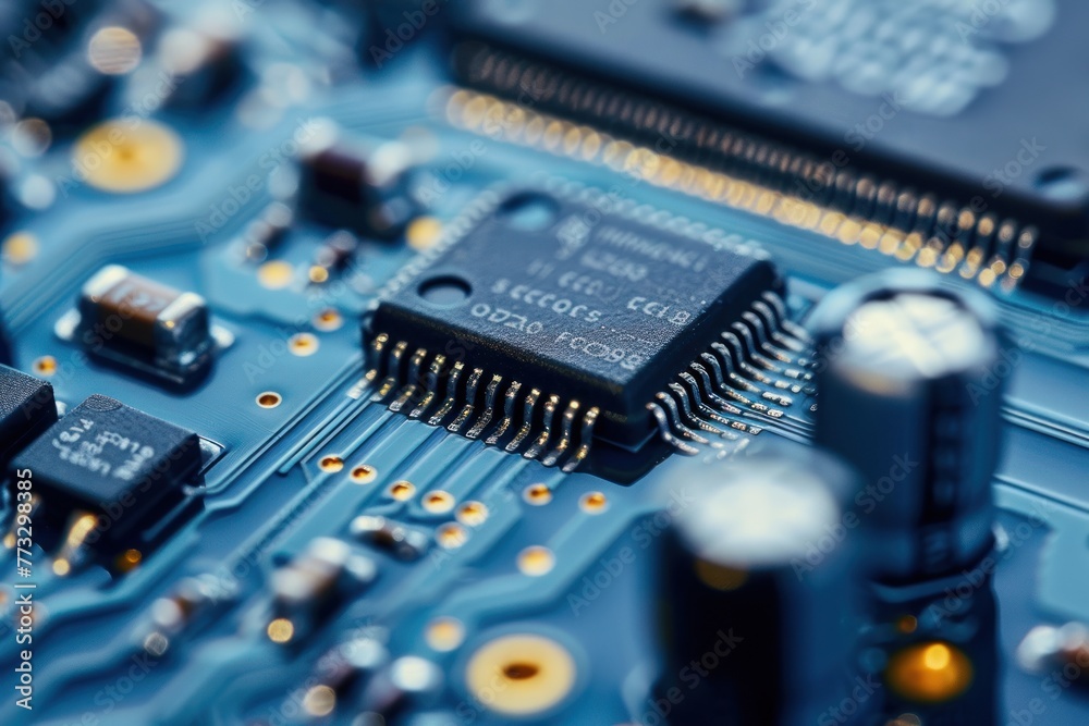 blue circuits board, electronic circuits background blue circuits board, electronic circuits background