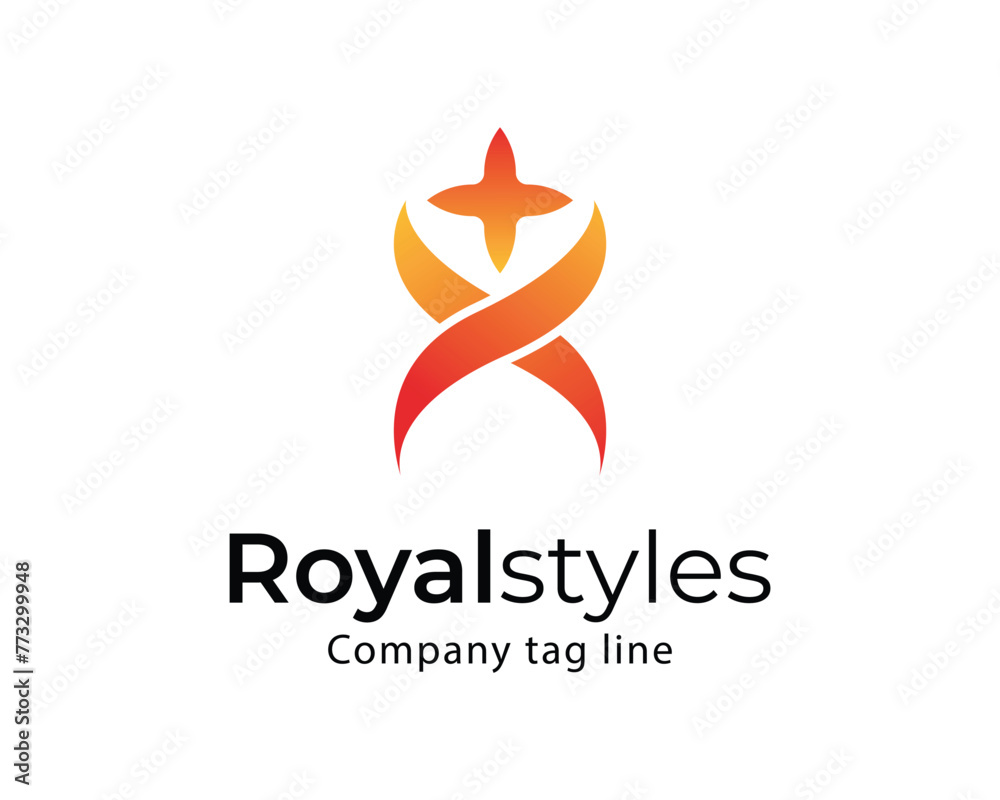 Obraz premium Vector Royal styles logo template design 