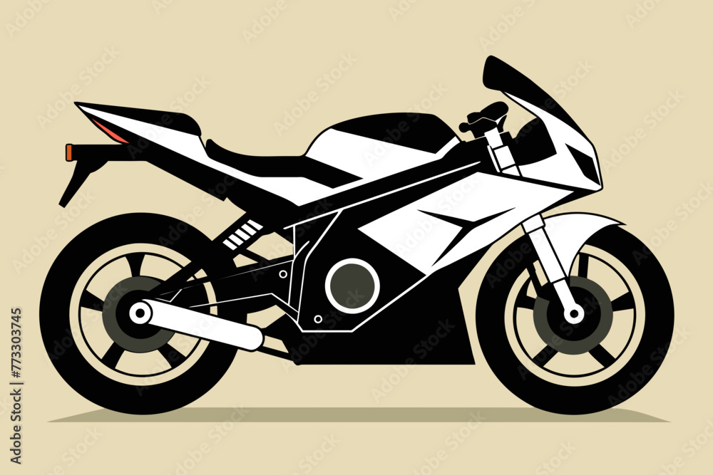 vector design of a Sport bike 