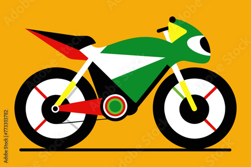 vector design of a Sport bike 
