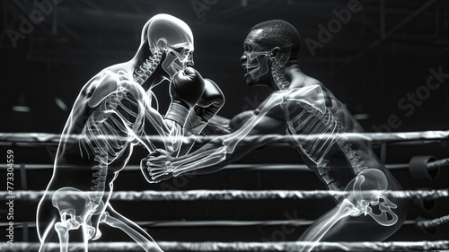 Dynamic boxers reveal anatomy,generative ai