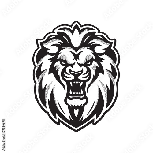 Angry face of a tiger. logo option. vector illustration on white background