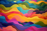 Graphic resources. Colorful and vibrant folded textile background surface with copy space
