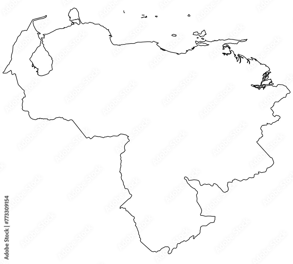 Outline of the map of ????? with regions