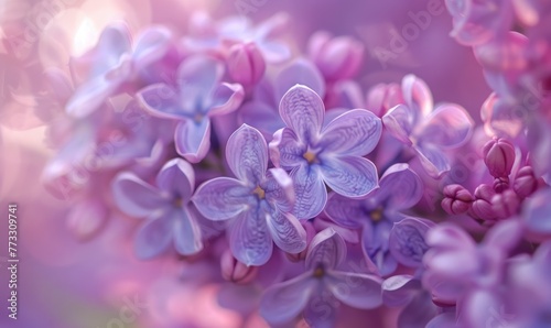 A close-up of lilac petals, closeup view, soft focus © TheoTheWizard