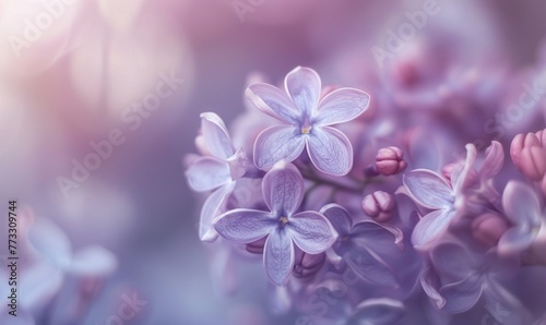 A close-up of lilac petals, closeup view, soft focus © TheoTheWizard