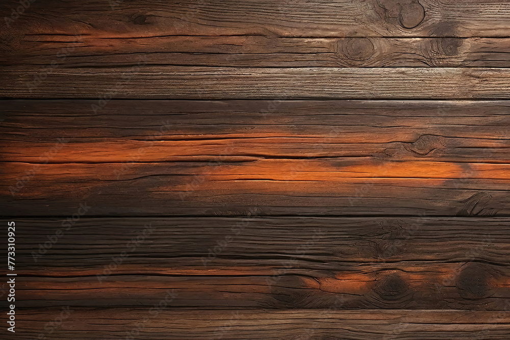 Obraz premium Brown and purple old dirty wood wall wooden plank board texture background with grains and structures and scratched