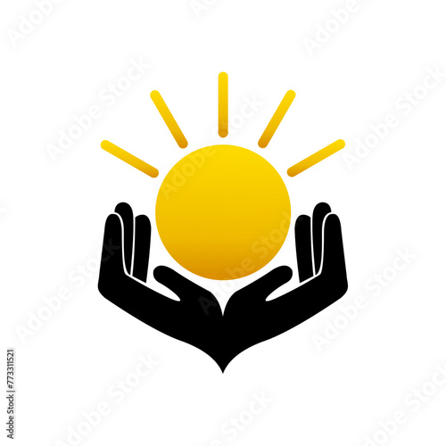 SUN AND HANDS LOGO