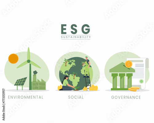 environmental, social and corporate governance esg business company criteria sustainable, ethical business investing