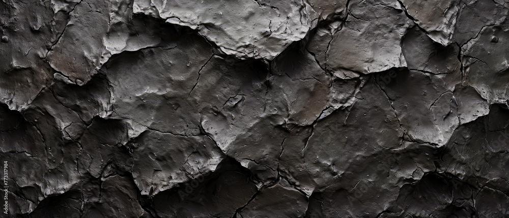 Dry clay or mud texture background with rough cracks. Generative ai
