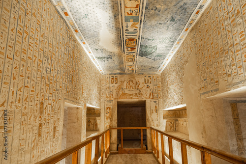 Ramses IV Tomb, Valley of the Kings in Luxor, Egypt