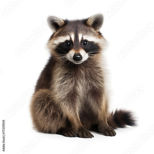 Raccoon on white background © Tetiana