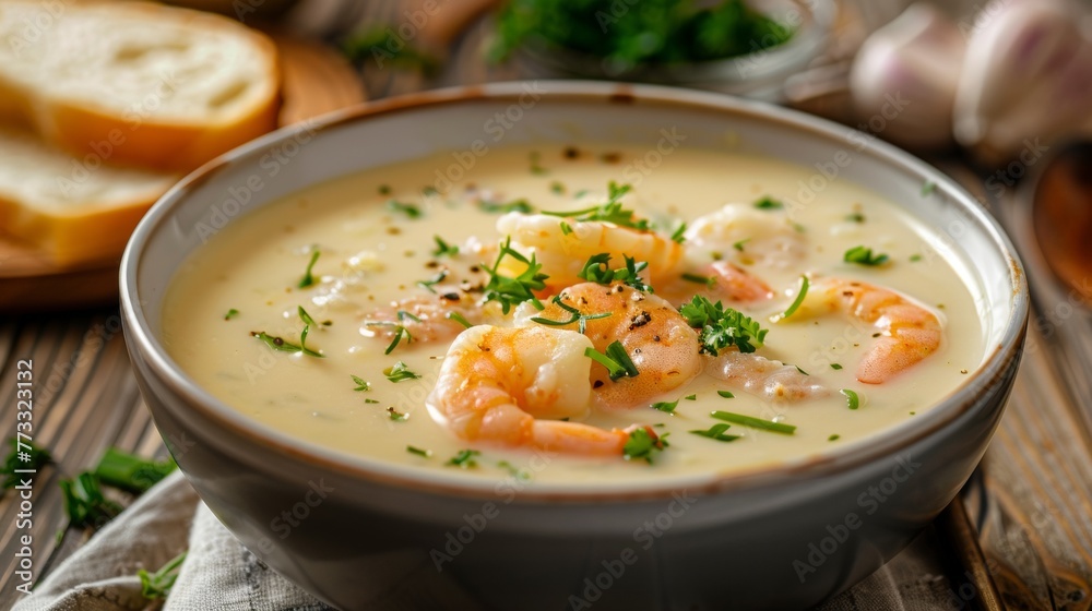 Belgian Water soup, Belgian chowder, photos like in a restaurant