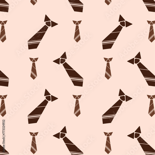 Seamless pattern, men's neckties, vector illustration, for wrapping paper