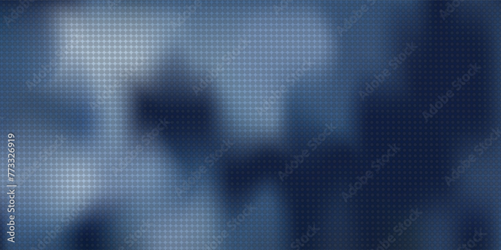 Halftone dots white and blue color pattern modern gradient grunge texture background.