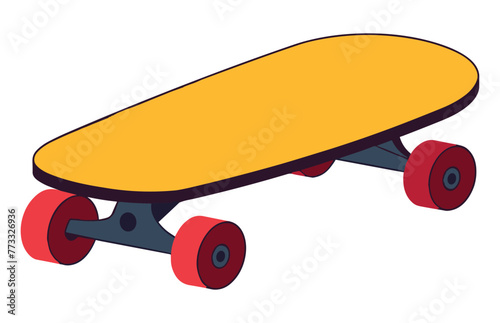 Skateboard Icon color vector, skateboard sport illustration