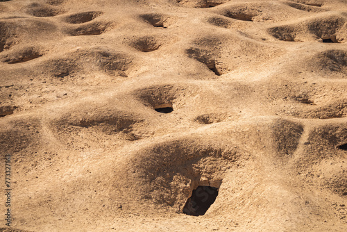 Mont of the dead in Siwa Oasis, Egypt