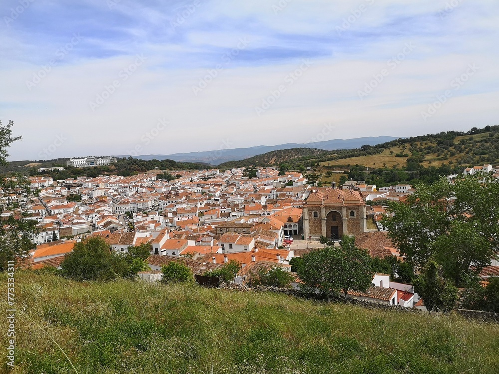 View of Aracena in the province of Huelva, Andalusia