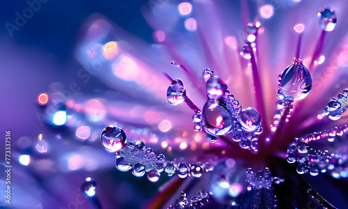 Beautiful Plants with water droplet close up © Asif