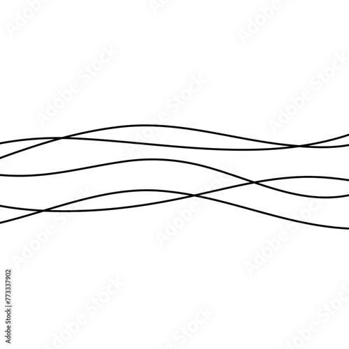 Abstract wave element for design